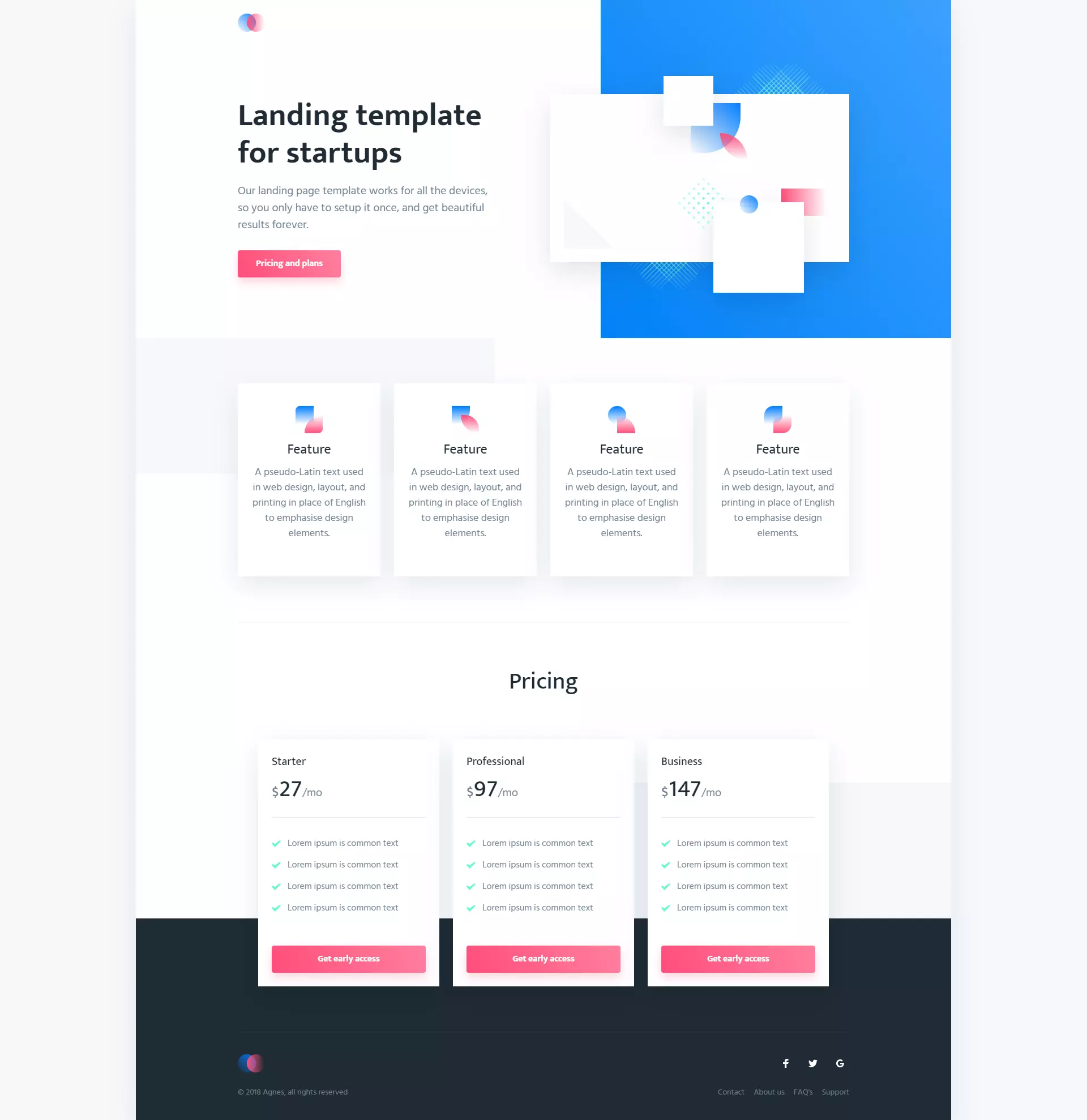 agnes Website Template