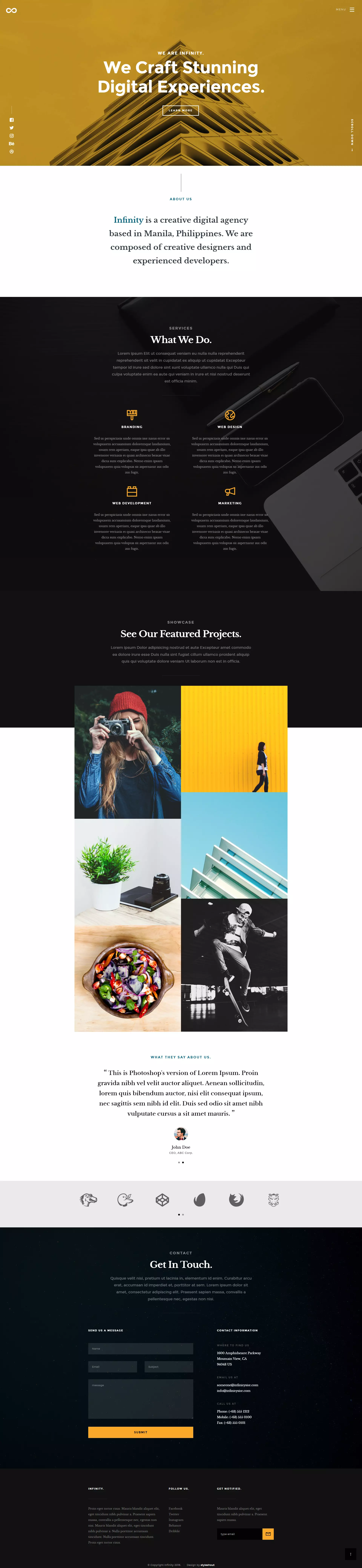 infinity Website Template