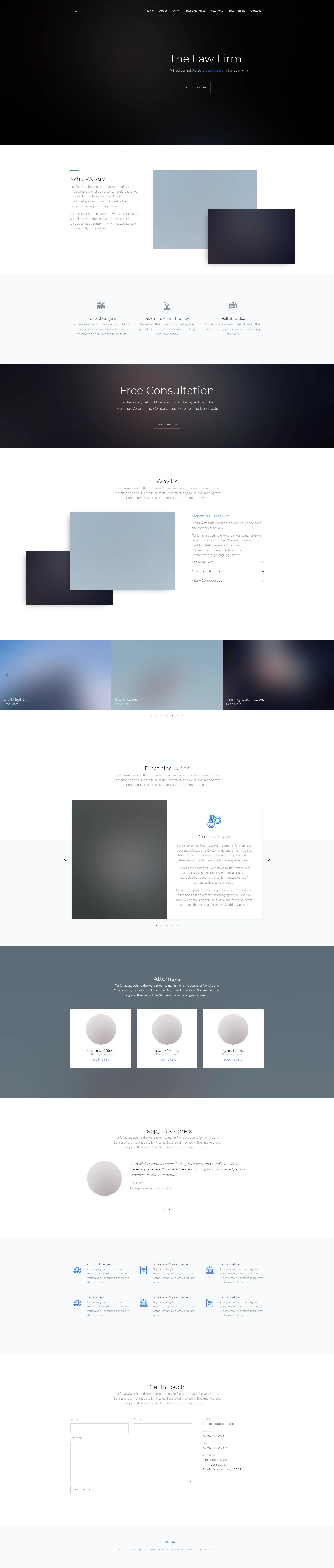 law Website Template