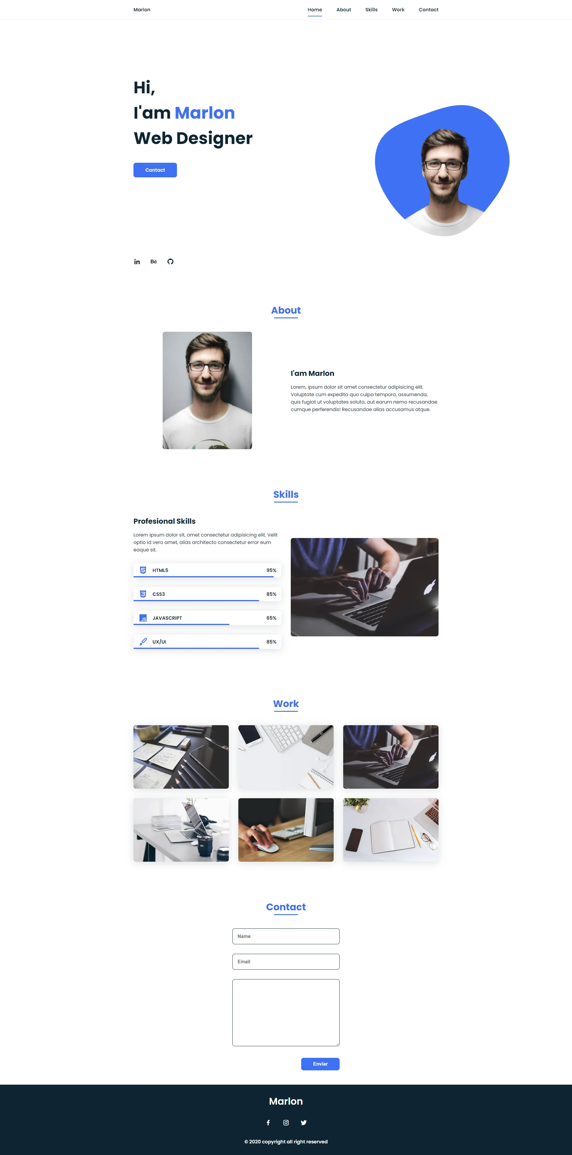 marlon Website Template