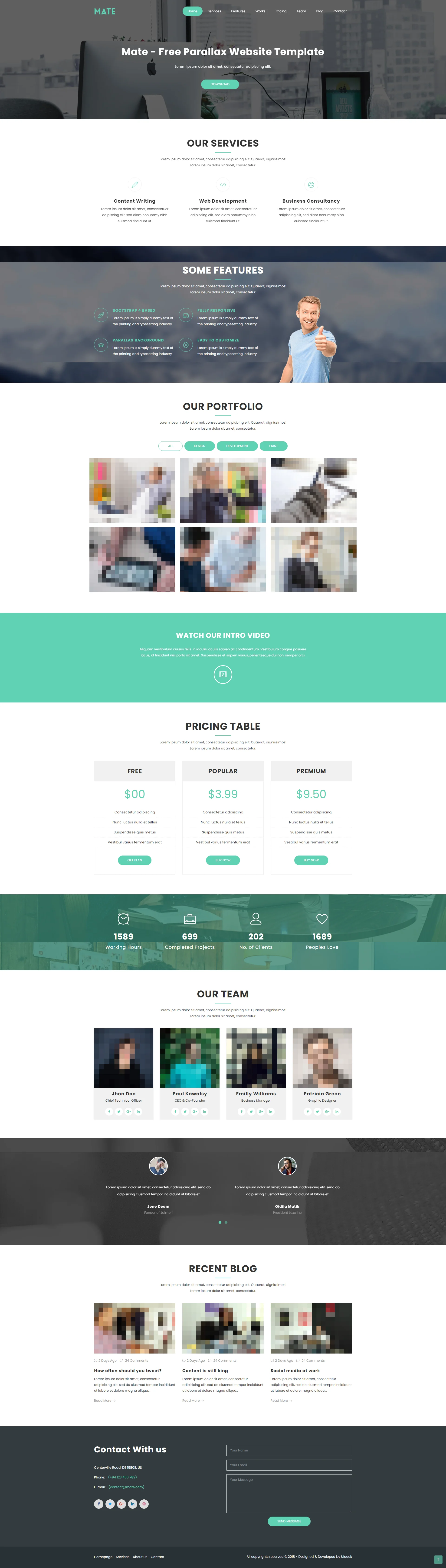 mate Website Template