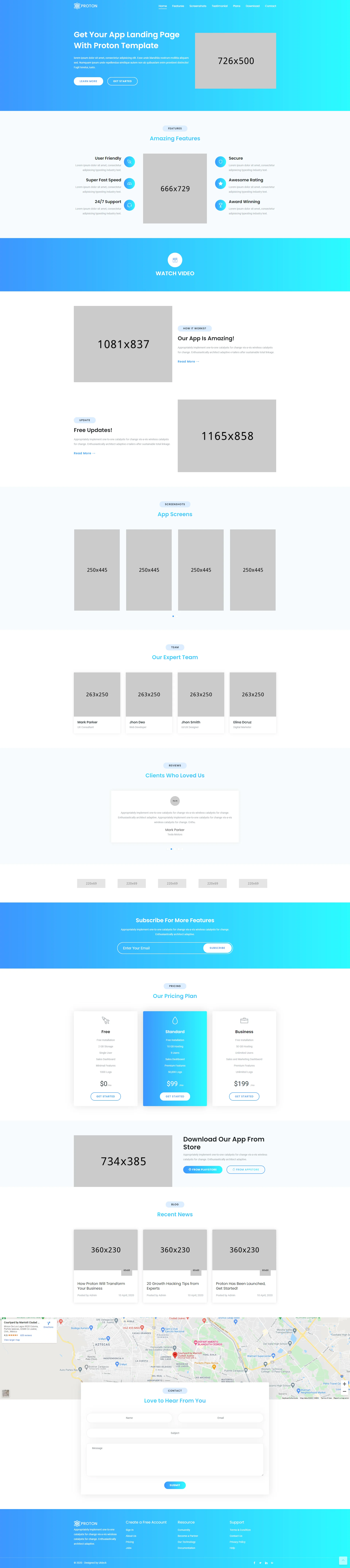 proton Website Template