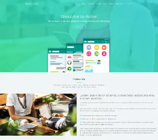 avilon website template