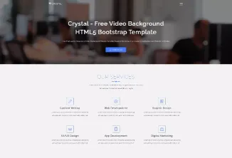 crystal Website Template