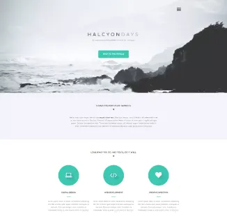 halcyon Website Template