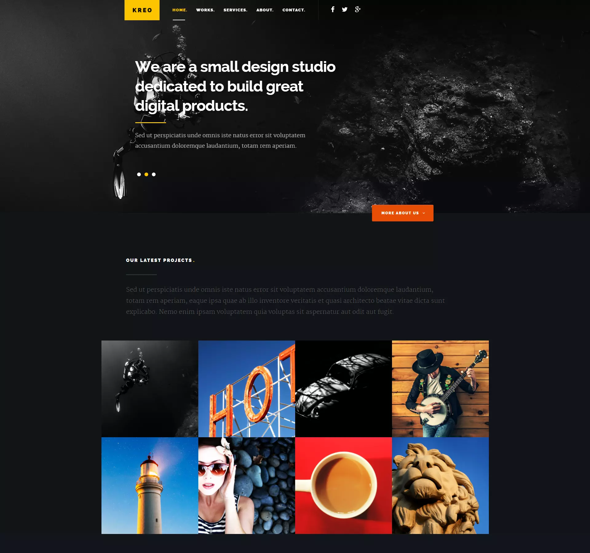 kreo Website Template