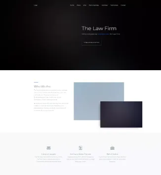 law Website Template