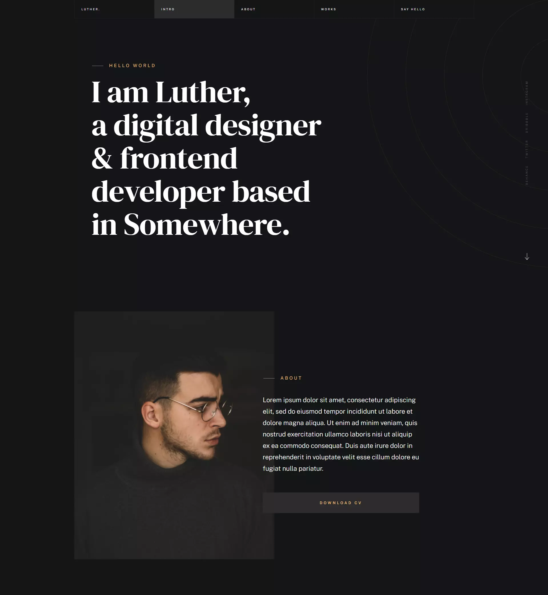 luther Website Template