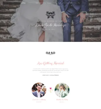 qbwedding Website Template