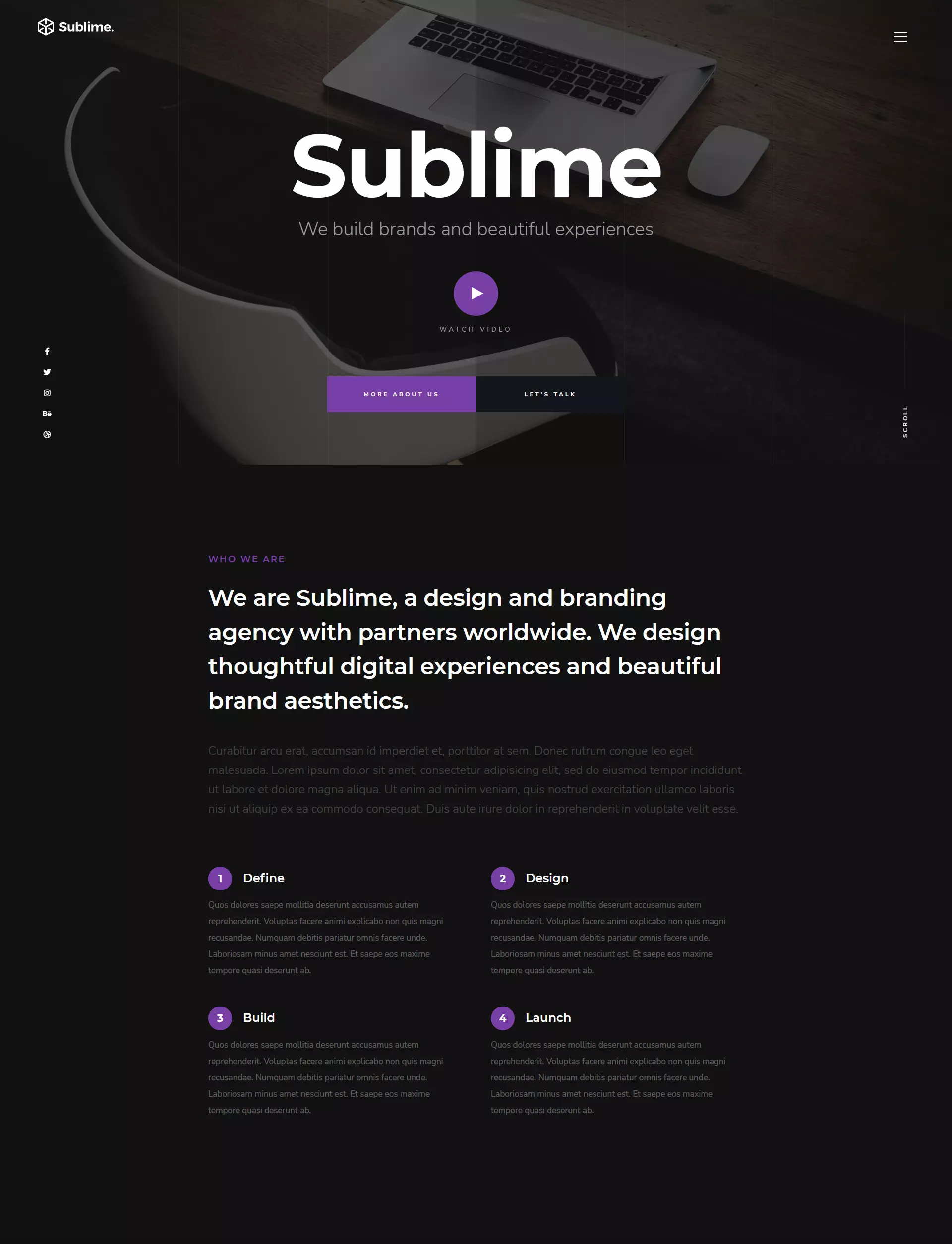 sublime Website Template